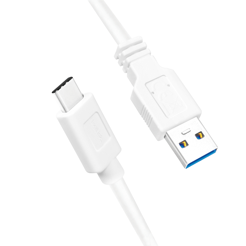 EU Product - USB-C Kabel 3.2 Gen1, C/M zu USB-A/M, wei�    3 m thumbnail