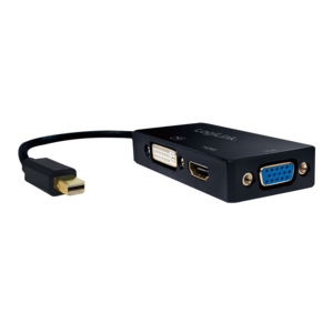 EU Product - 4K Mini DisplayPort 1.2 zu DVI/HDMI/VGA Adapter thumbnail