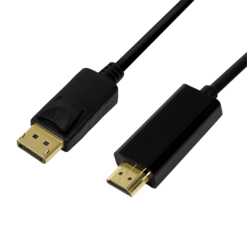 EU Product - DisplayPort-Kabel DP 1.2 zu HDMI 1.4 2m black thumbnail