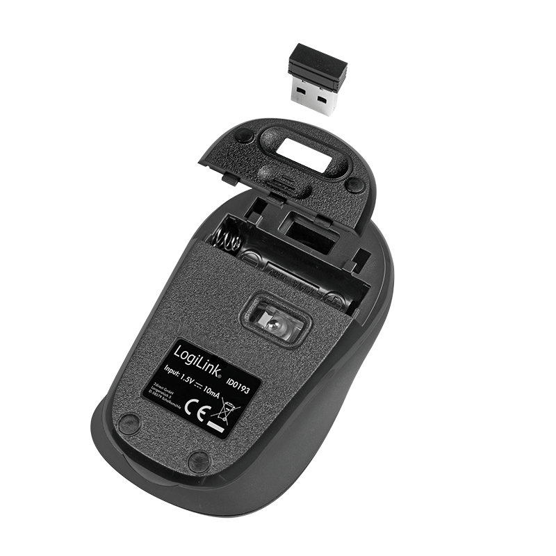 EU Product - Maus Funk 2,4 GHz 3-Button, schwarz thumbnail