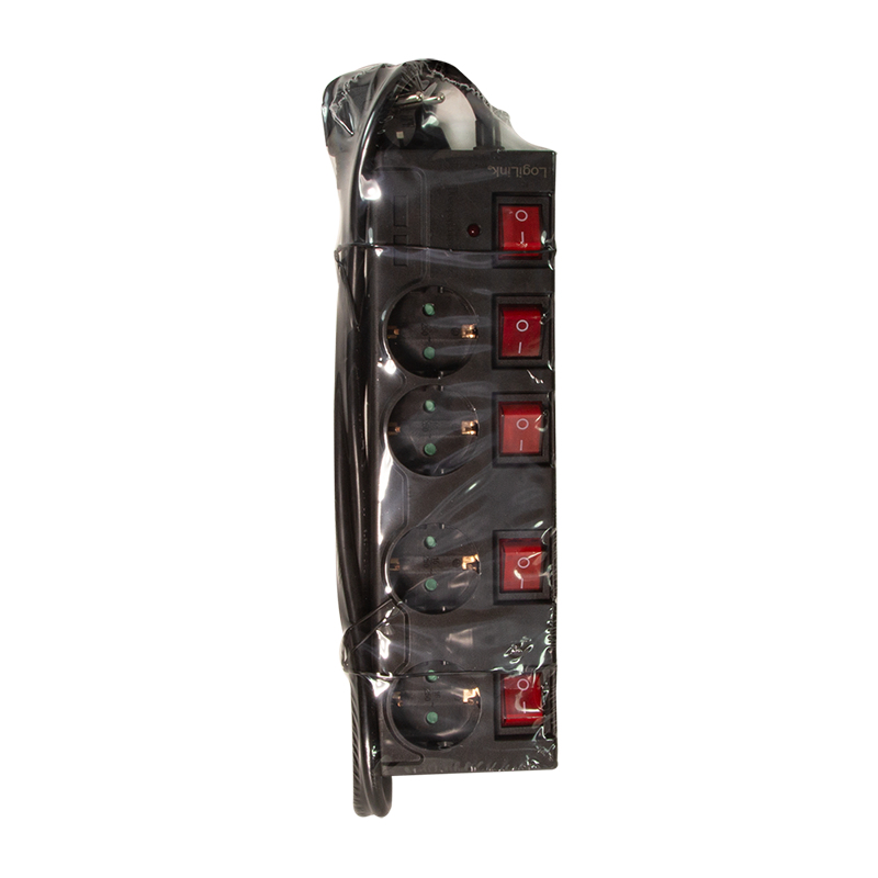 EU Product - Steckdosenleiste 4-fach,4xCEE 7/3,m. 5Schalter,schw thumbnail