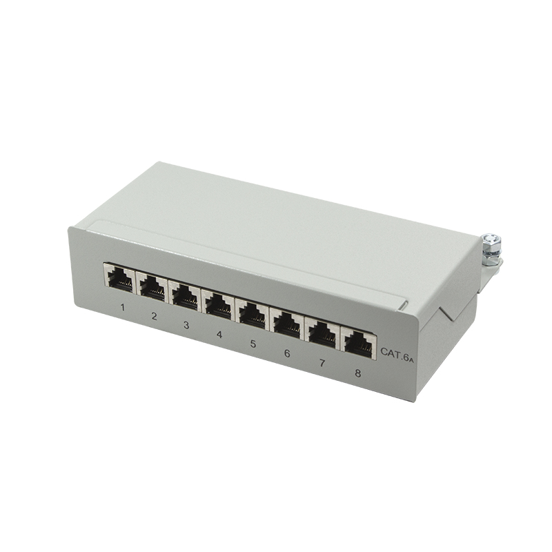 EU Product - Patchpanel Cat.6A Tisch/Wand 8-port, grau thumbnail