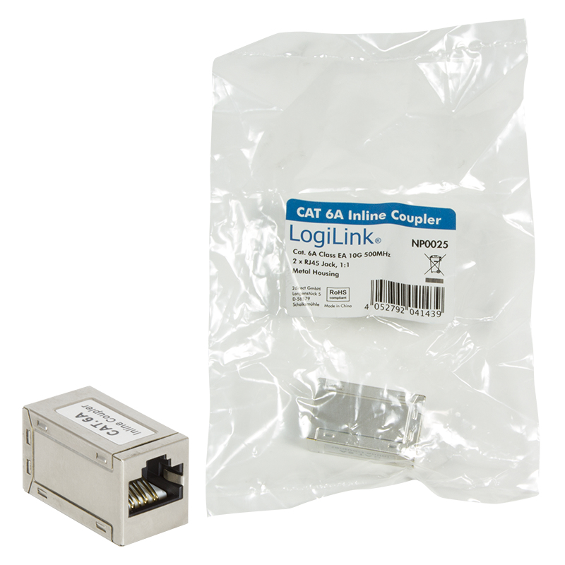 EU Product - Patchkabelverbinder 1:1 Cat.6A STP, Metallgeh�use thumbnail