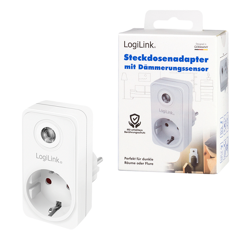 EU Product - Steckdosenadapter mit D�mmerungssensor, 1xCEE 7/3 thumbnail