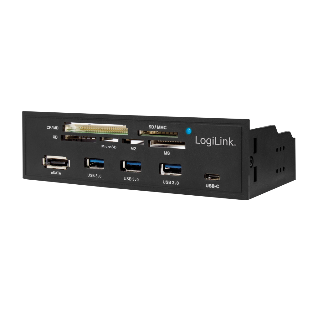 EU Product - USB HUB 3.0 mit 6-fach Kartenleser schwarz thumbnail