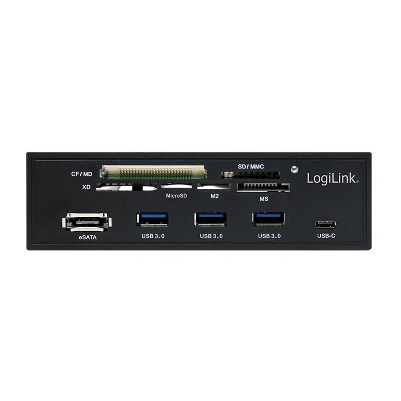 EU Product - USB HUB 3.0 mit 6-fach Kartenleser schwarz thumbnail