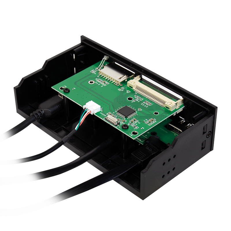 EU Product - USB HUB 3.0 mit 6-fach Kartenleser schwarz thumbnail