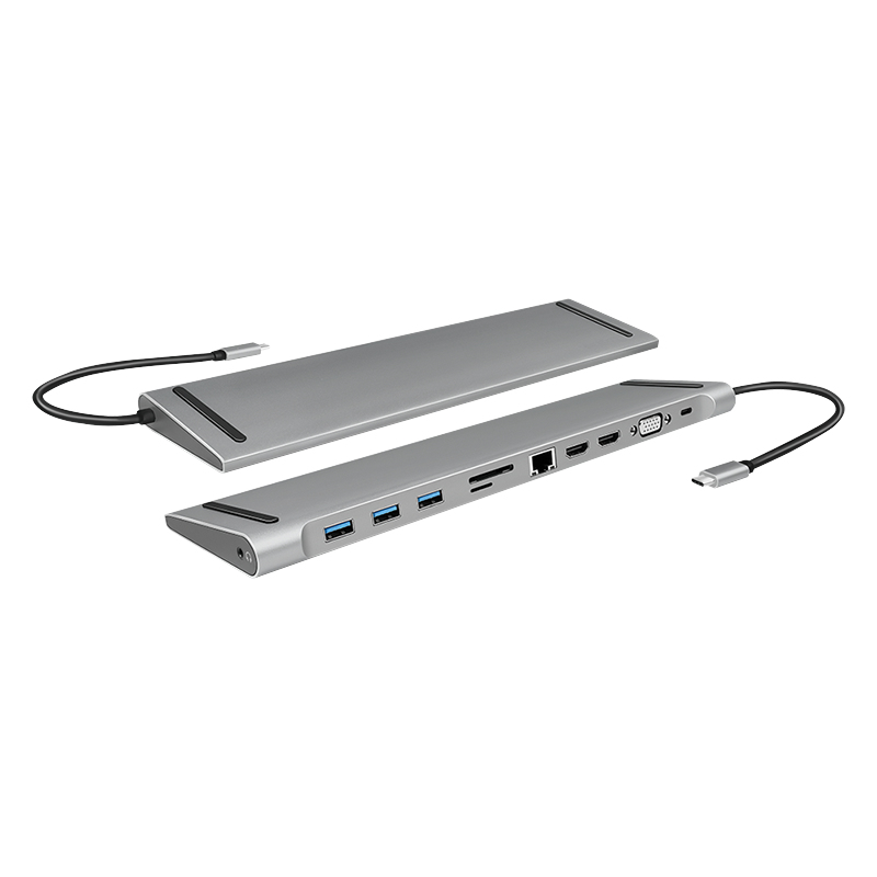 EU Product - Dockingstation USB 3.2, 2x HDMI 11-Port, PD5, schw. thumbnail
