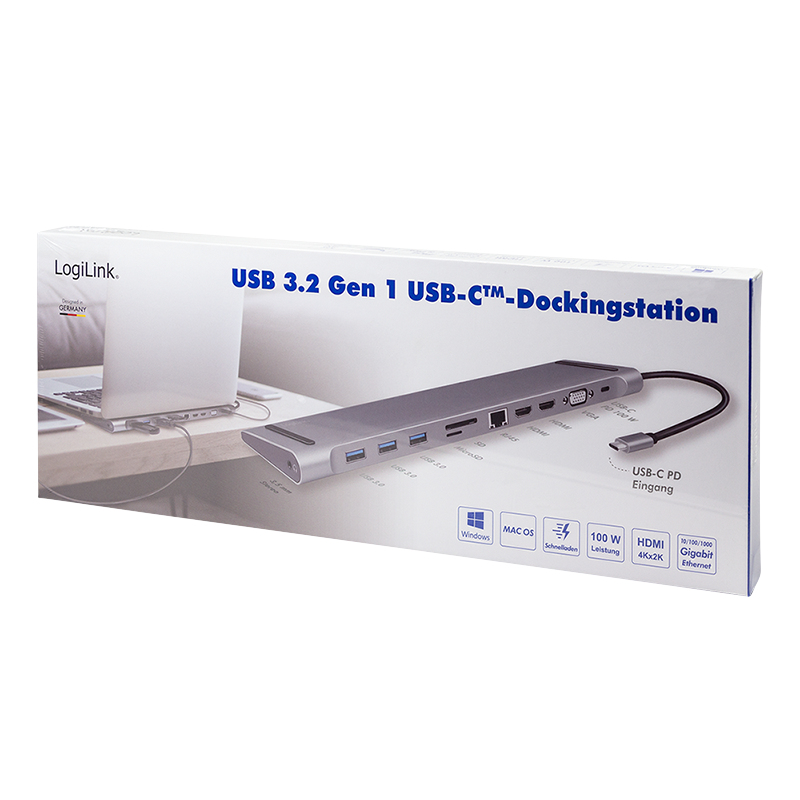 EU Product - Dockingstation USB 3.2, 2x HDMI 11-Port, PD5, schw. thumbnail