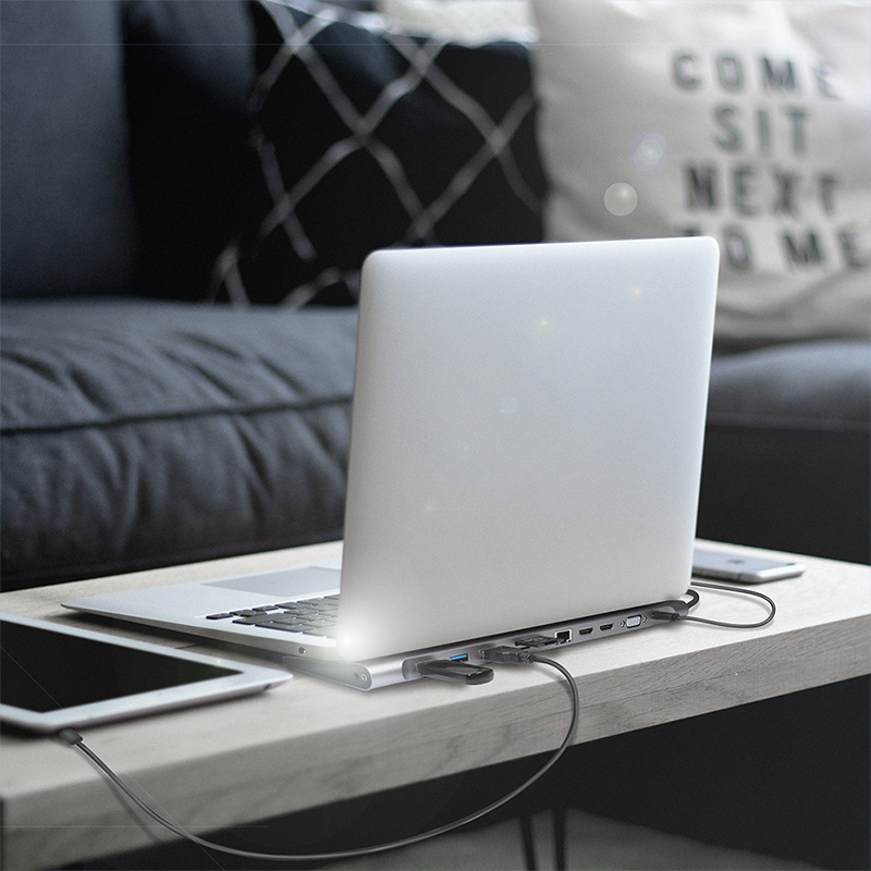 EU Product - Dockingstation USB 3.2, 2x HDMI 11-Port, PD5, schw. thumbnail