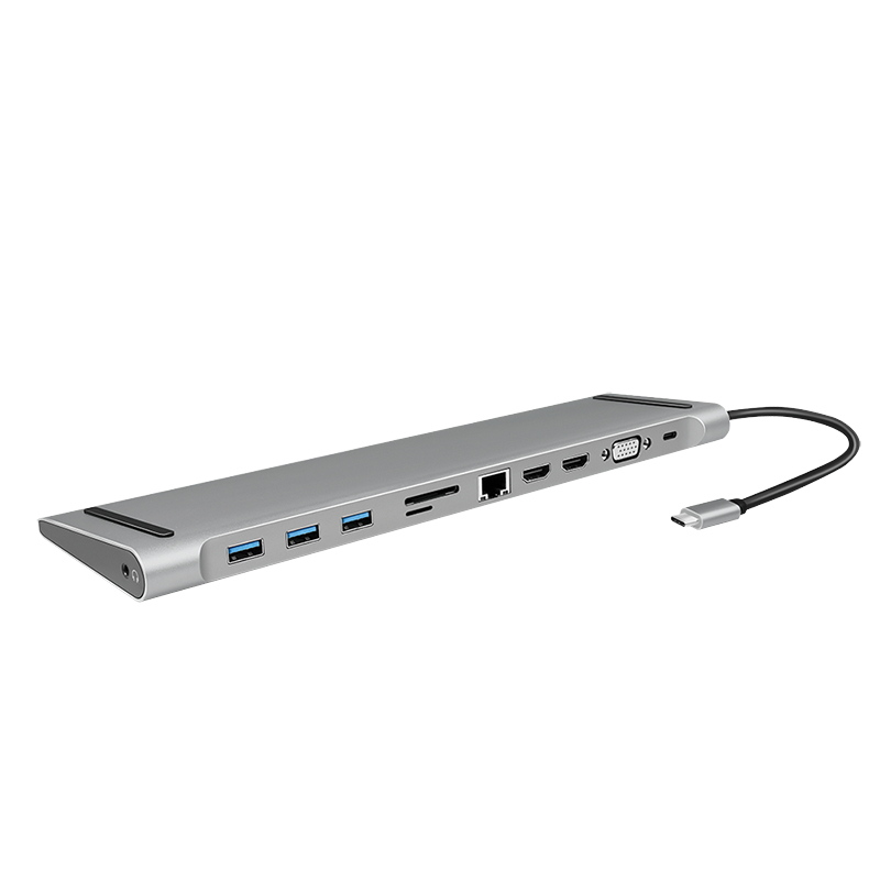EU Product - Dockingstation USB 3.2, 2x HDMI 11-Port, PD5, schw. thumbnail