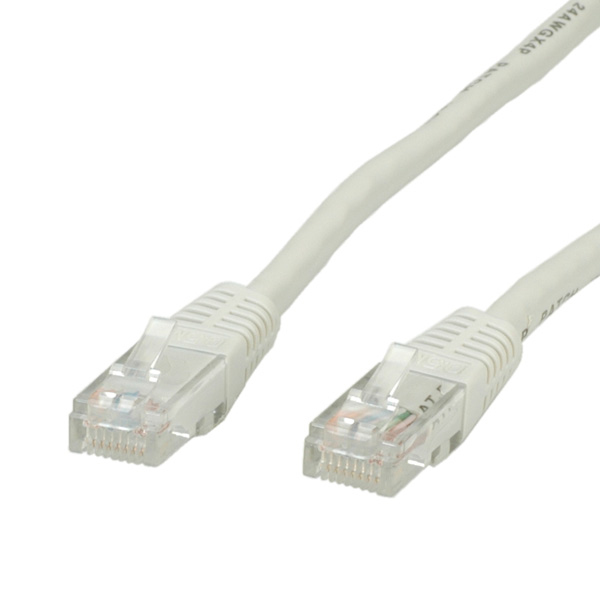 1M Cat 5e UTP Patch Cord Cable (Class D), High Speed RJ45 Lead, Grey - 21.99.0501 thumbnail