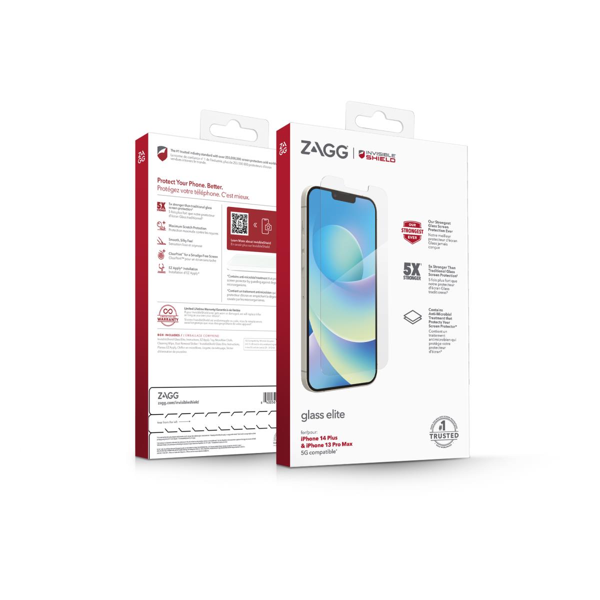 InvisibleShield Glass Elite Screen Protector for iPhone 14 Plus/13 Pro Max thumbnail