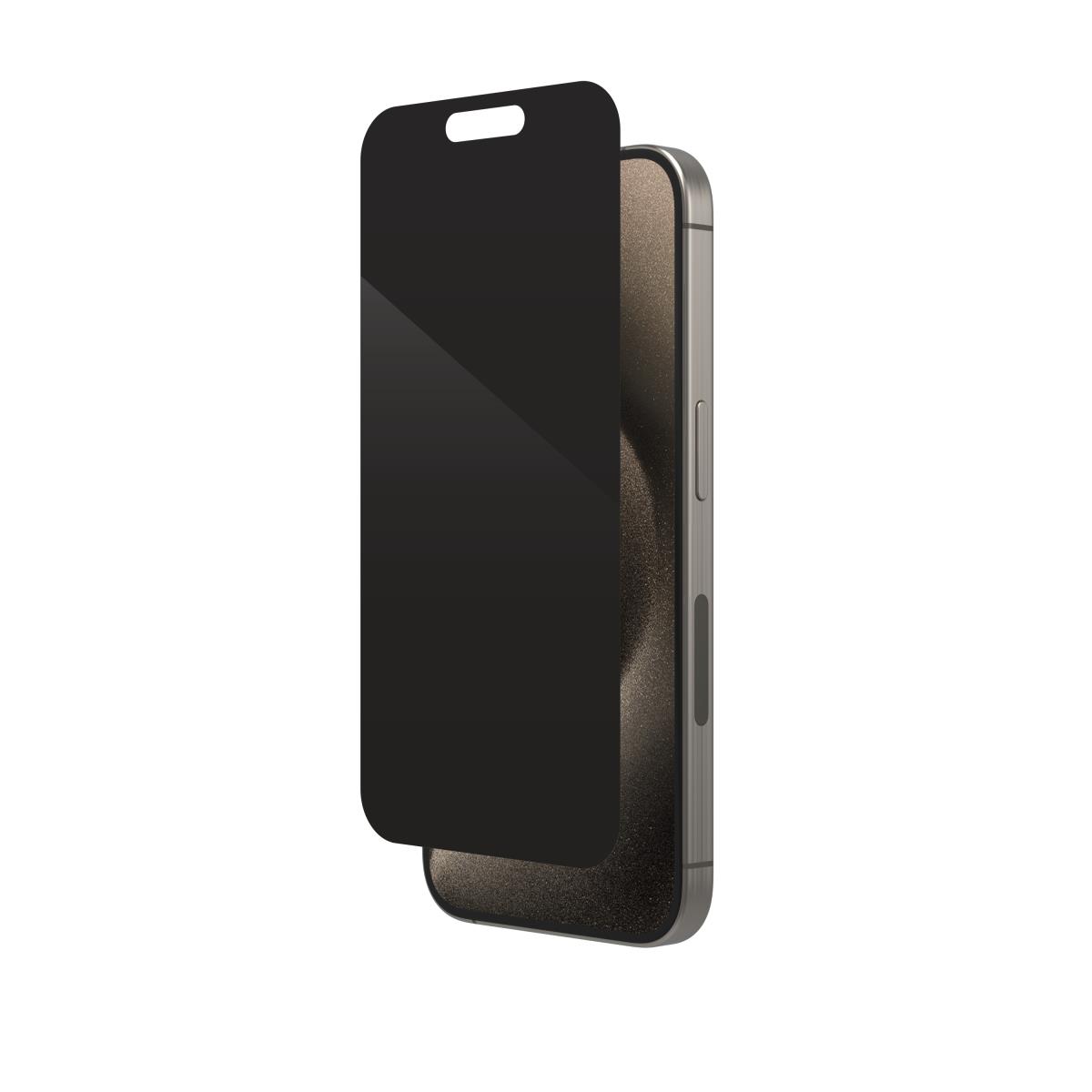 EU Product - InvisibleShield Glass Elite iPhone 15 Pro Privacy Screen Protector thumbnail