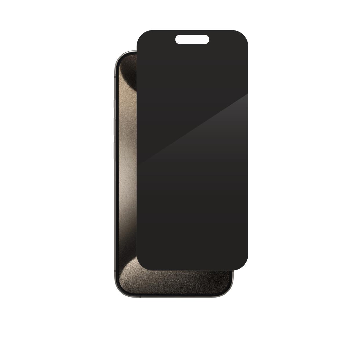 EU Product - InvisibleShield Glass Elite iPhone 15 Pro Privacy Screen Protector thumbnail