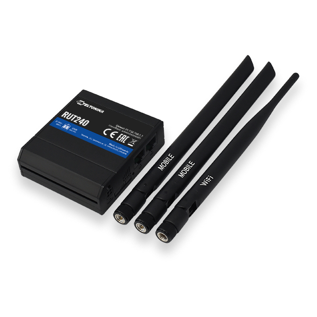 EU Product - Teltonika RUT240 wireless router Fast Ethernet Single-band (2.4 GHz) 4G Black thumbnail