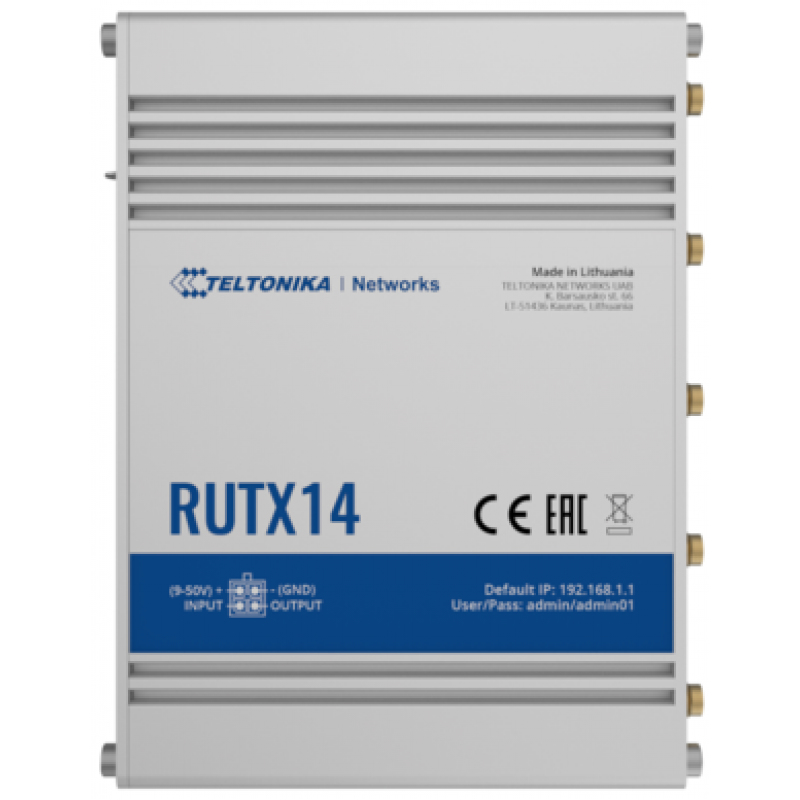 EU Product -  Router RUTX14 LTE CAT12 - Router - WLAN thumbnail