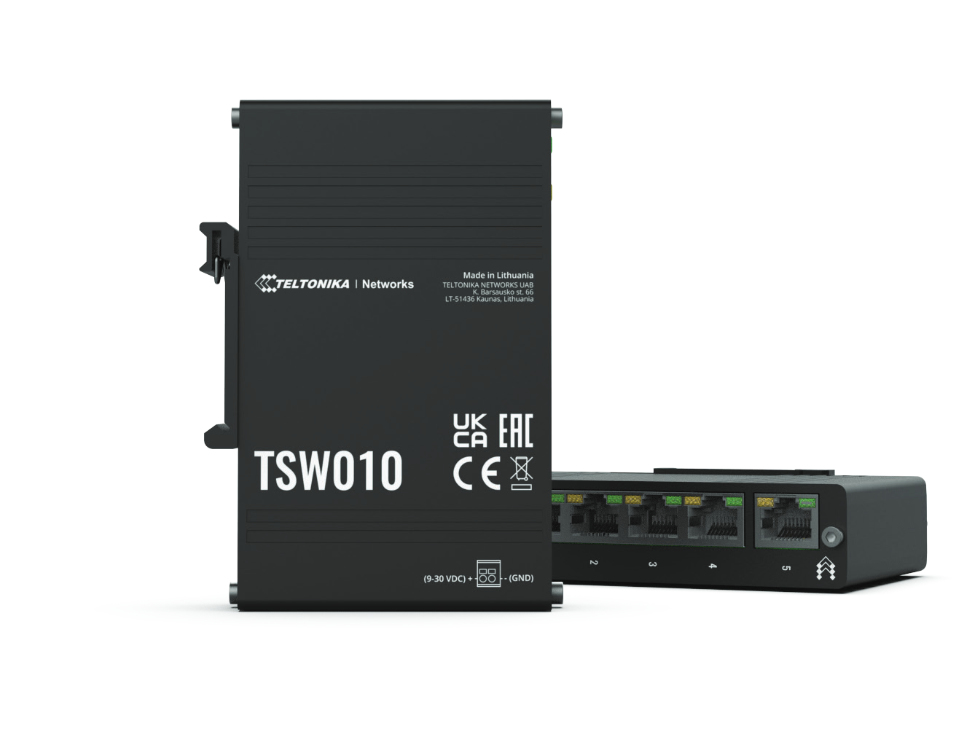 TSW010 DIN RAIL ETHERNET SWITCH 9 - 30 VDC thumbnail