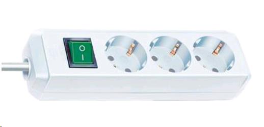 EU Product - Steckdosenleiste ECO-Line   3x 3m wei� Schalt thumbnail