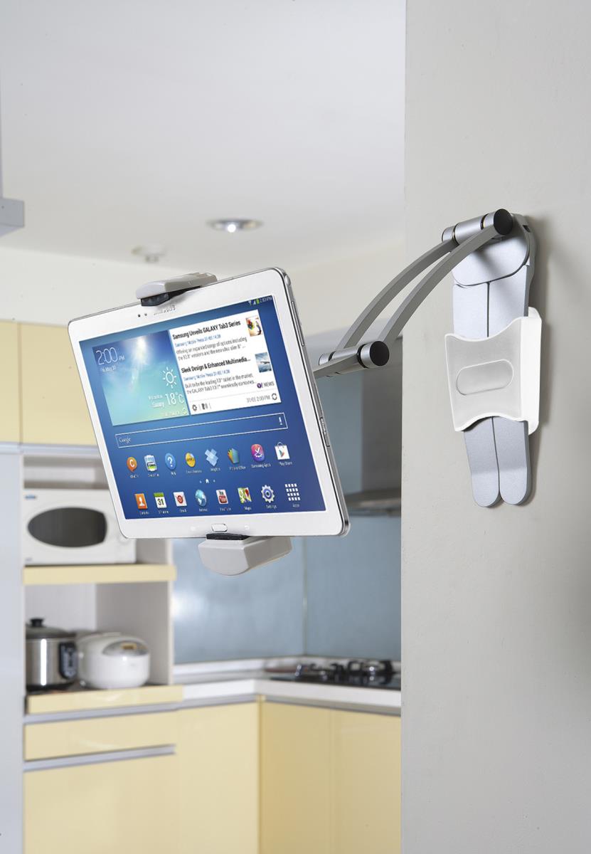 Cta 2-in-1 Kitchen Mount Stand - Mounting Kit ( Dual Swing Arm, Rubber Pad, 2 Mounting Bases, Adjust thumbnail