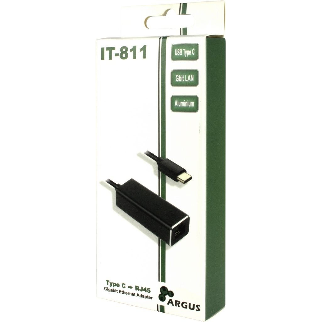 EU Product - LAN-Adapter Argus IT-811   USB-C Gigabit Ethernet thumbnail