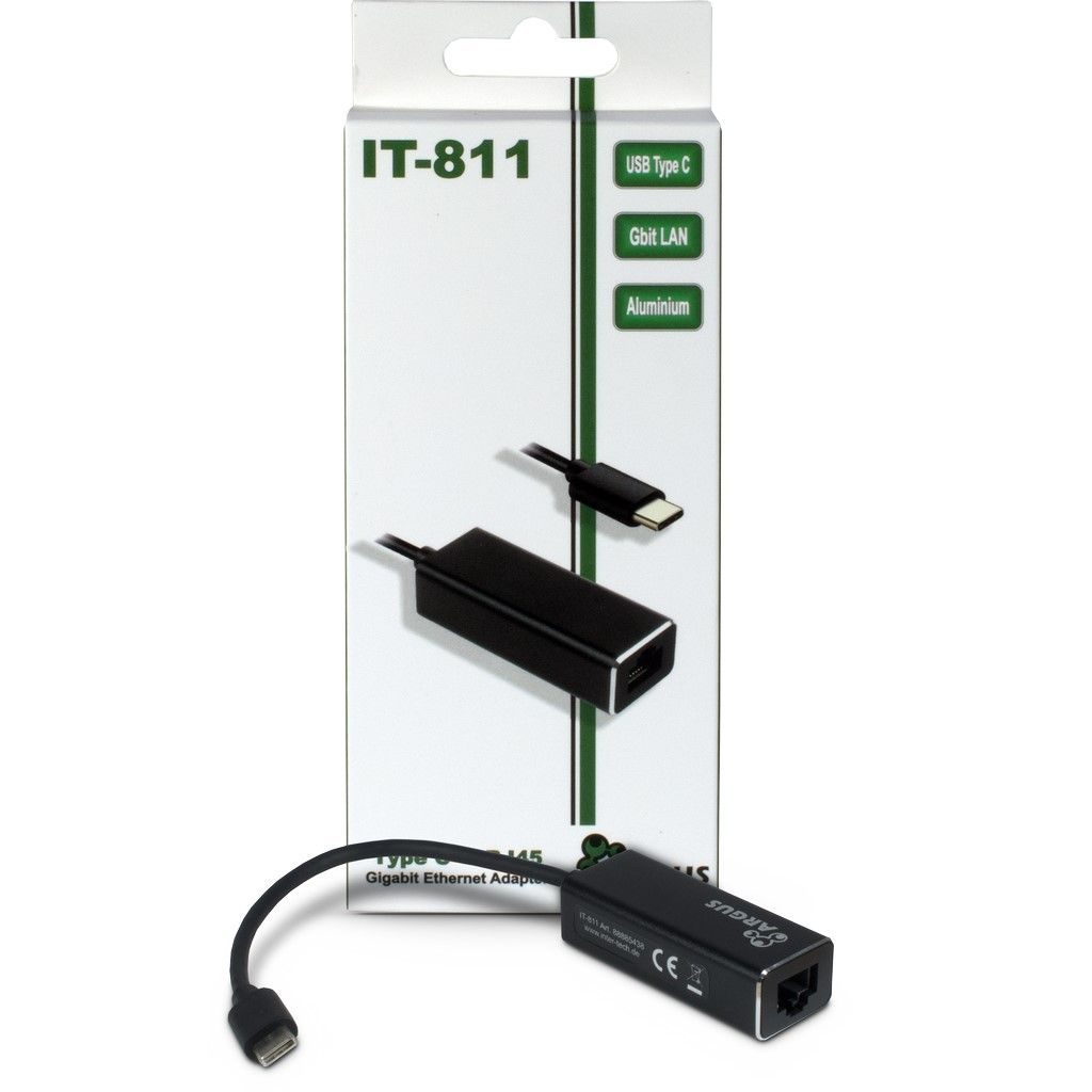 EU Product - LAN-Adapter Argus IT-811   USB-C Gigabit Ethernet thumbnail
