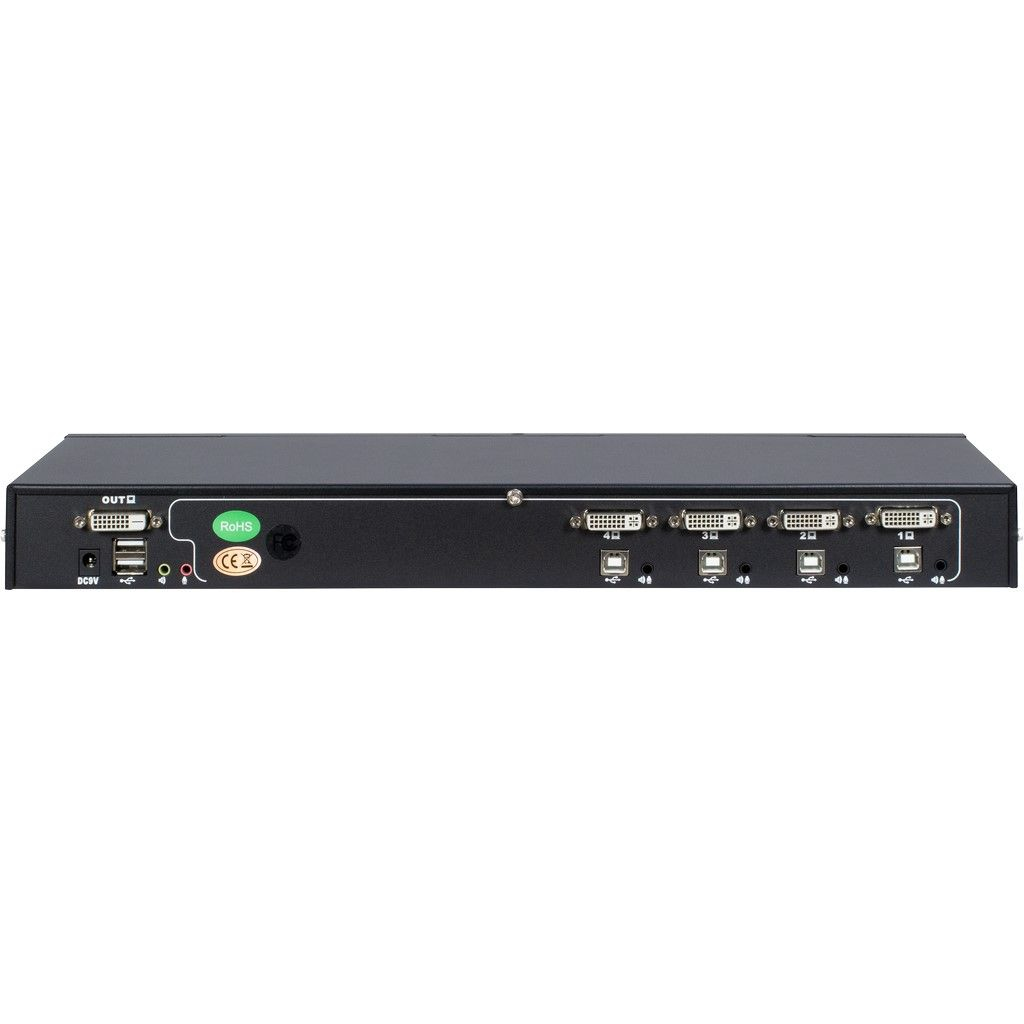EU Product - KVM-Switch AS-9104DA RackmountDVI,4xDVI/USB/Audio retail thumbnail
