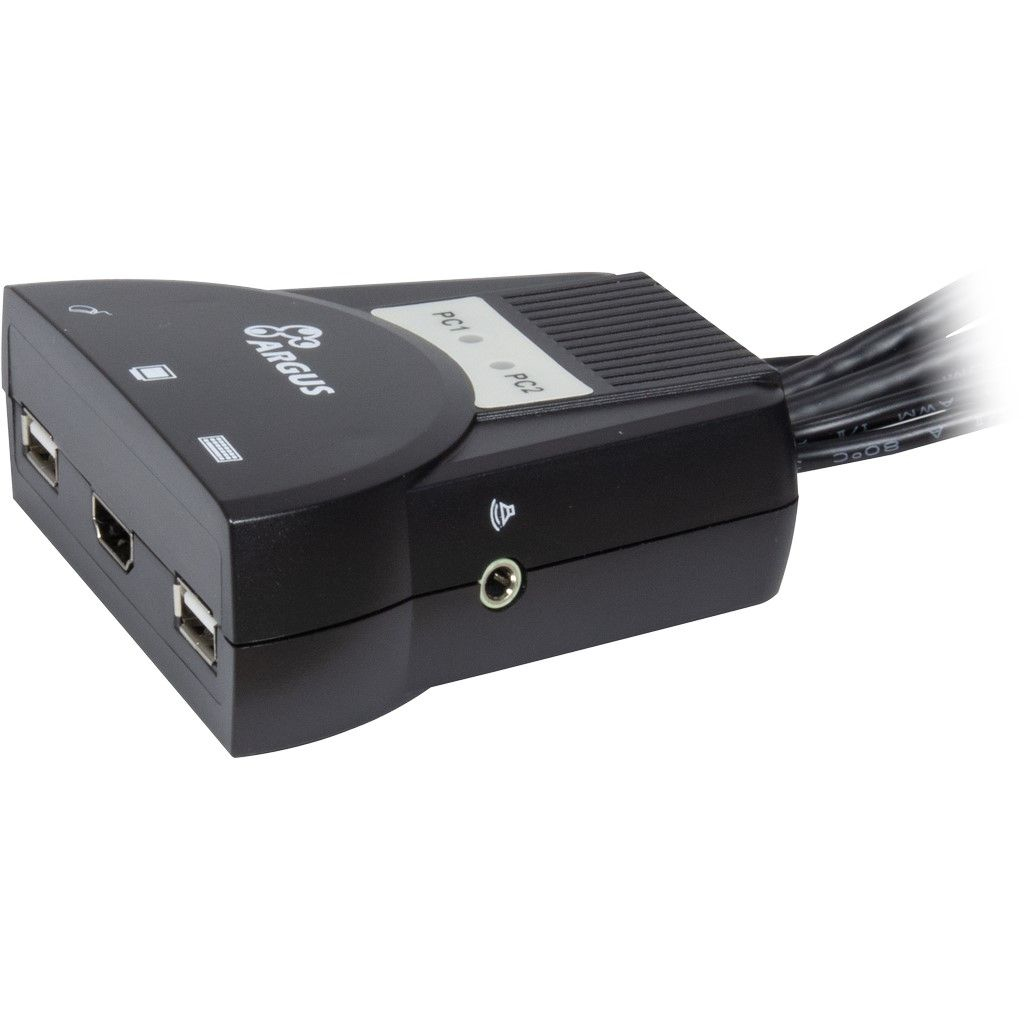 EU Product - KVM Switch LS-21HA HDMI, 2 Port, Kunststoff retail thumbnail