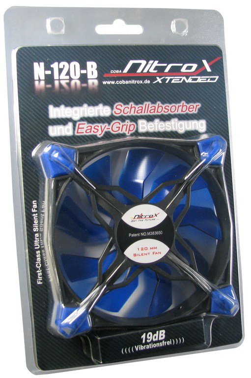 EU Product - Fan 120mm Nitrox N-120-B LE - Case Fan - 19 dB thumbnail