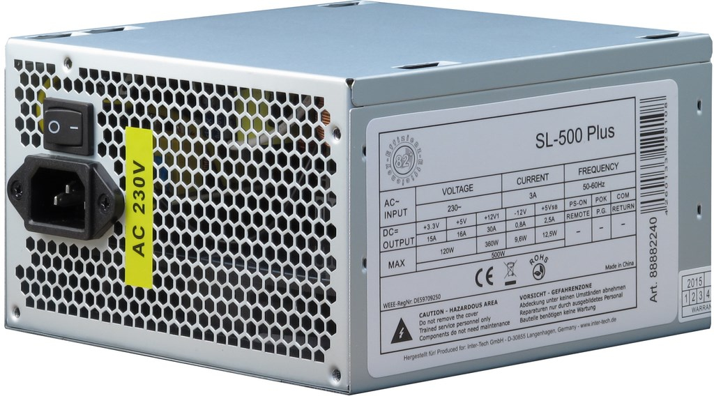 EU Product - 500W Inter-Tech SL-500 Plus ATX thumbnail