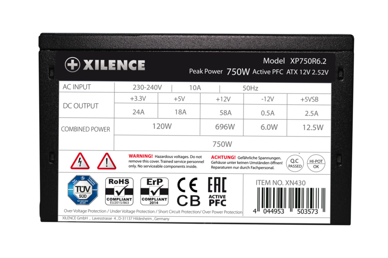 EU Product - Netzteil  750W Performance C+ 80+ ATX  XP750R6.2 thumbnail
