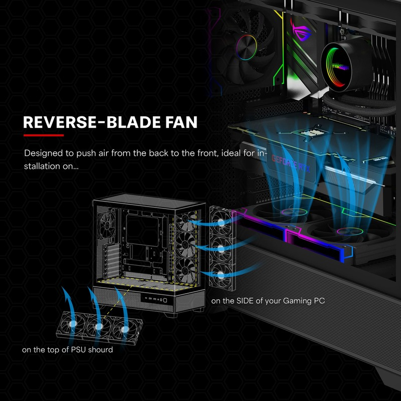 EU Product - L�fter 120*120 Performance A+ REVERSE XPF360R.ARGB thumbnail
