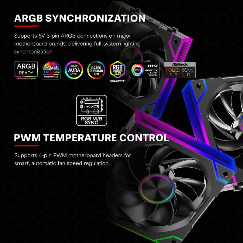 EU Product - L�fter 120*120 Performance A+ REVERSE XPF360R.ARGB thumbnail
