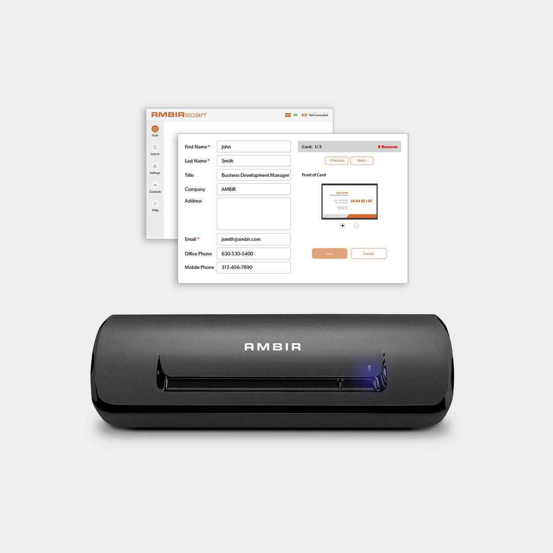 Ambir Technology DS687 WITH AMBIRSCAN 6.1 BUSINESS CARD thumbnail
