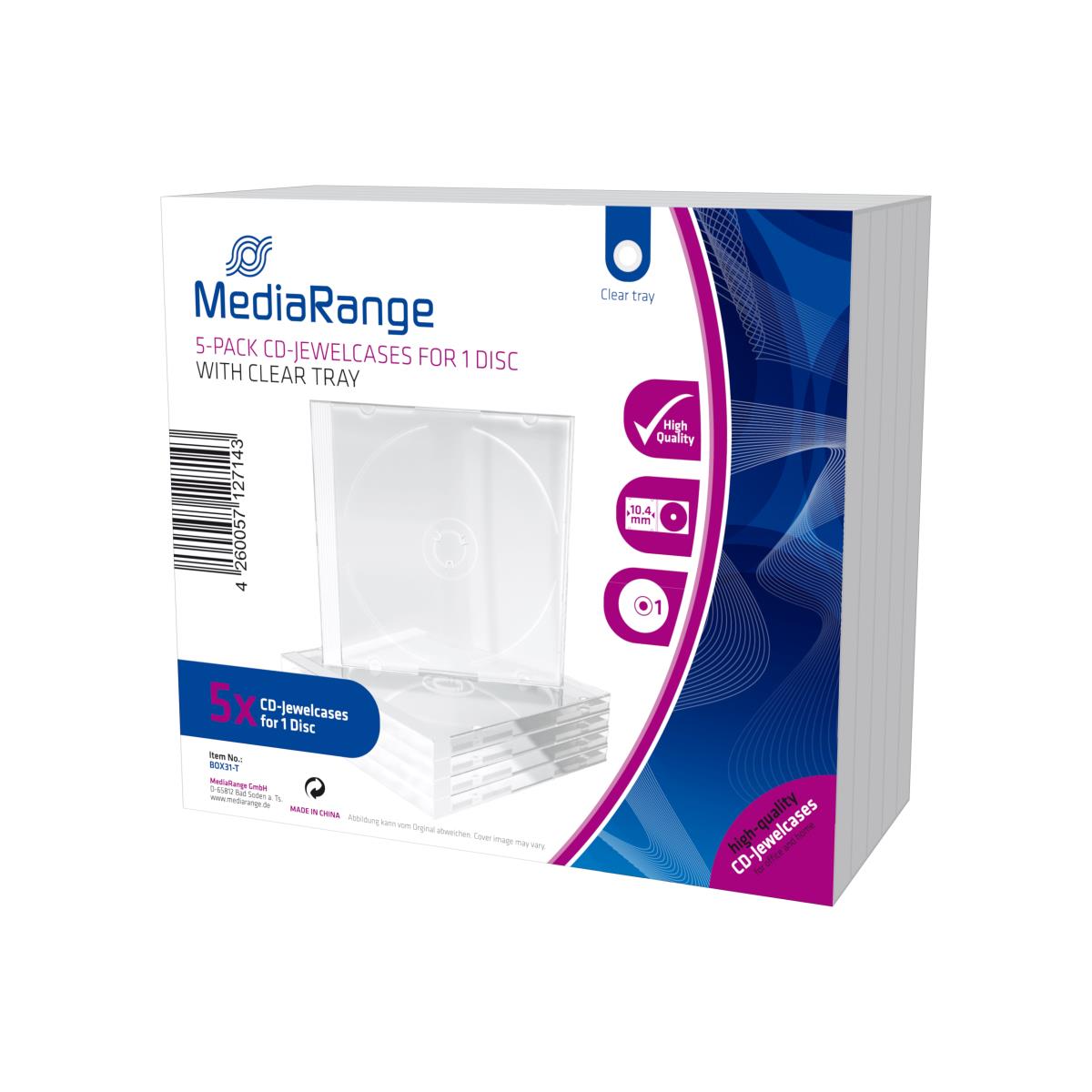 EU Product - CD Leerbox 5pcs Single clear retail thumbnail
