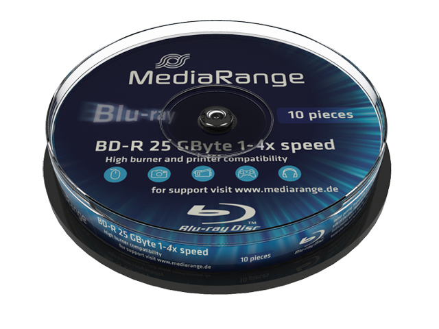 EU Product - Bluray 25GB 10pcs BD-R Spindel 6x thumbnail