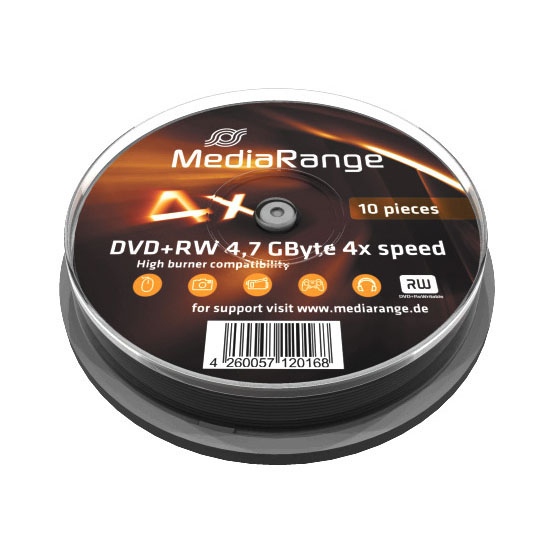 EU Product - DVD+RW 4x 10pcs Spindel thumbnail