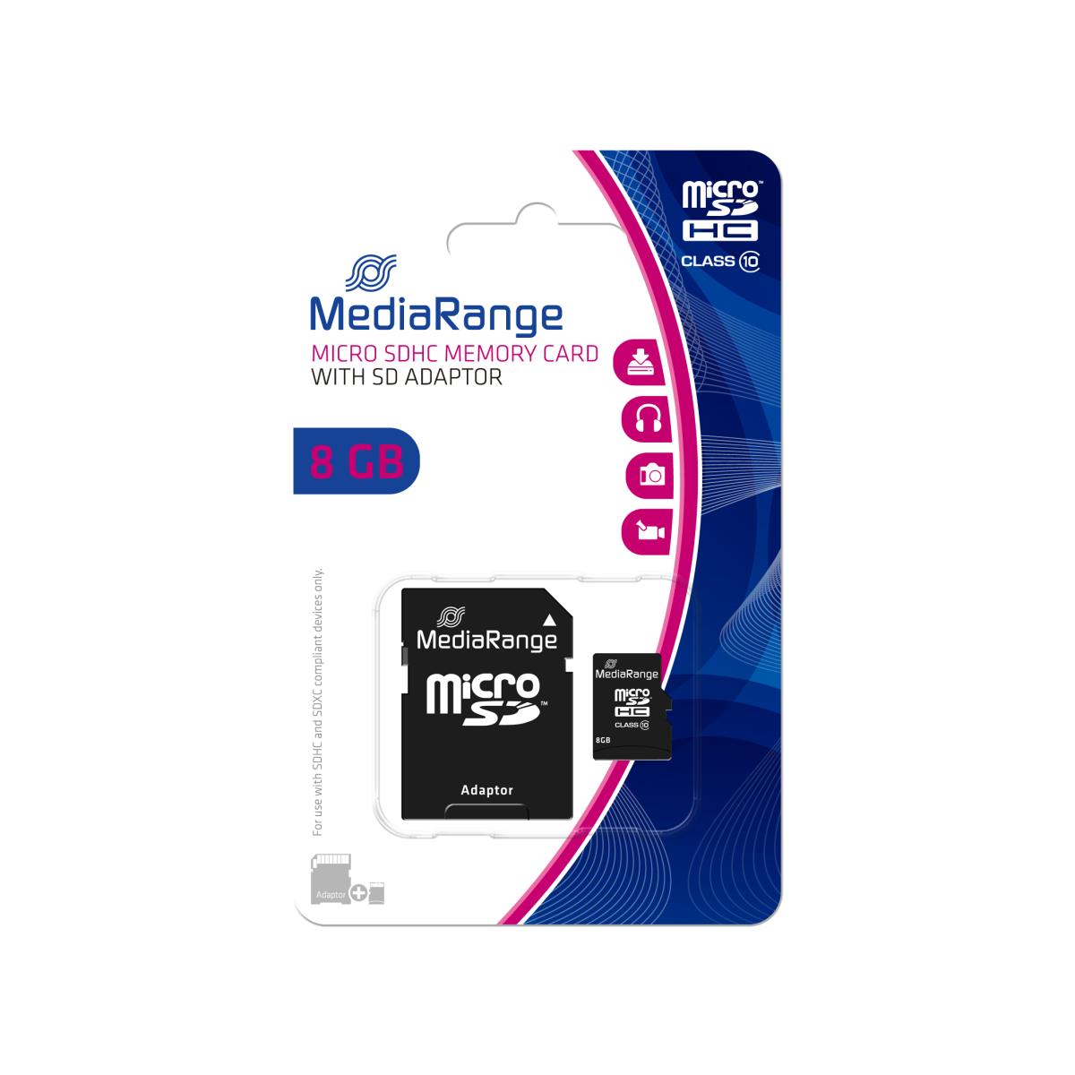 EU Product - SD MicroSD Card  8GB SD CL.10 inkl. Adapter thumbnail