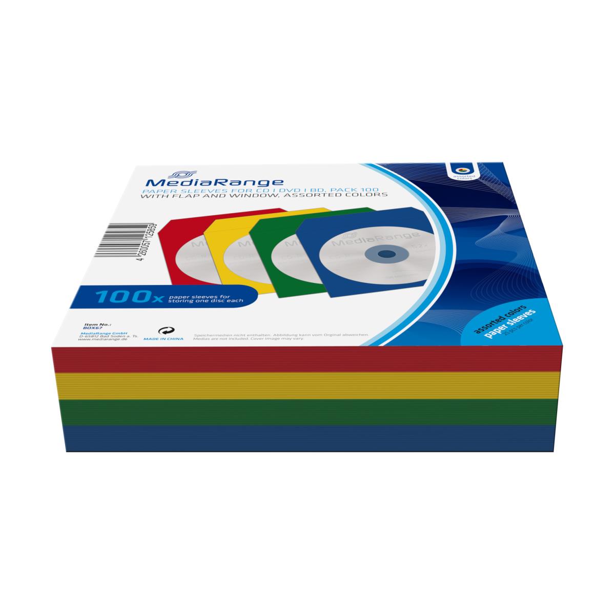 EU Product - CD Paperbag Colorpack 100pcs mit Fenster thumbnail