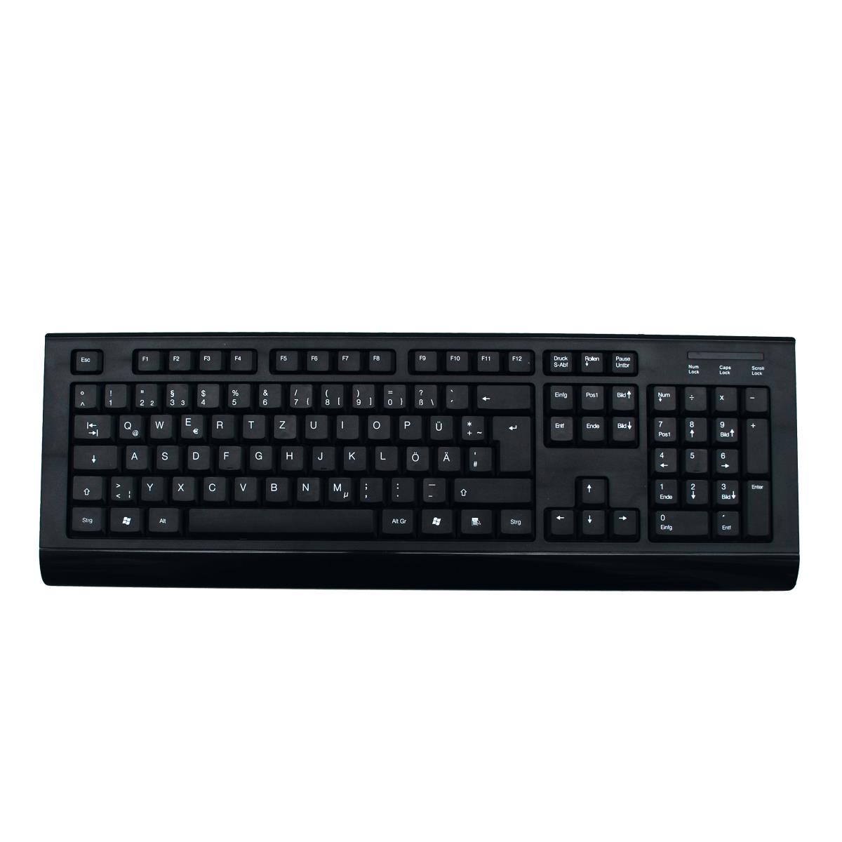 EU Product - Tastatur schnurlos inkl. 5 Tasten Maus wireless thumbnail
