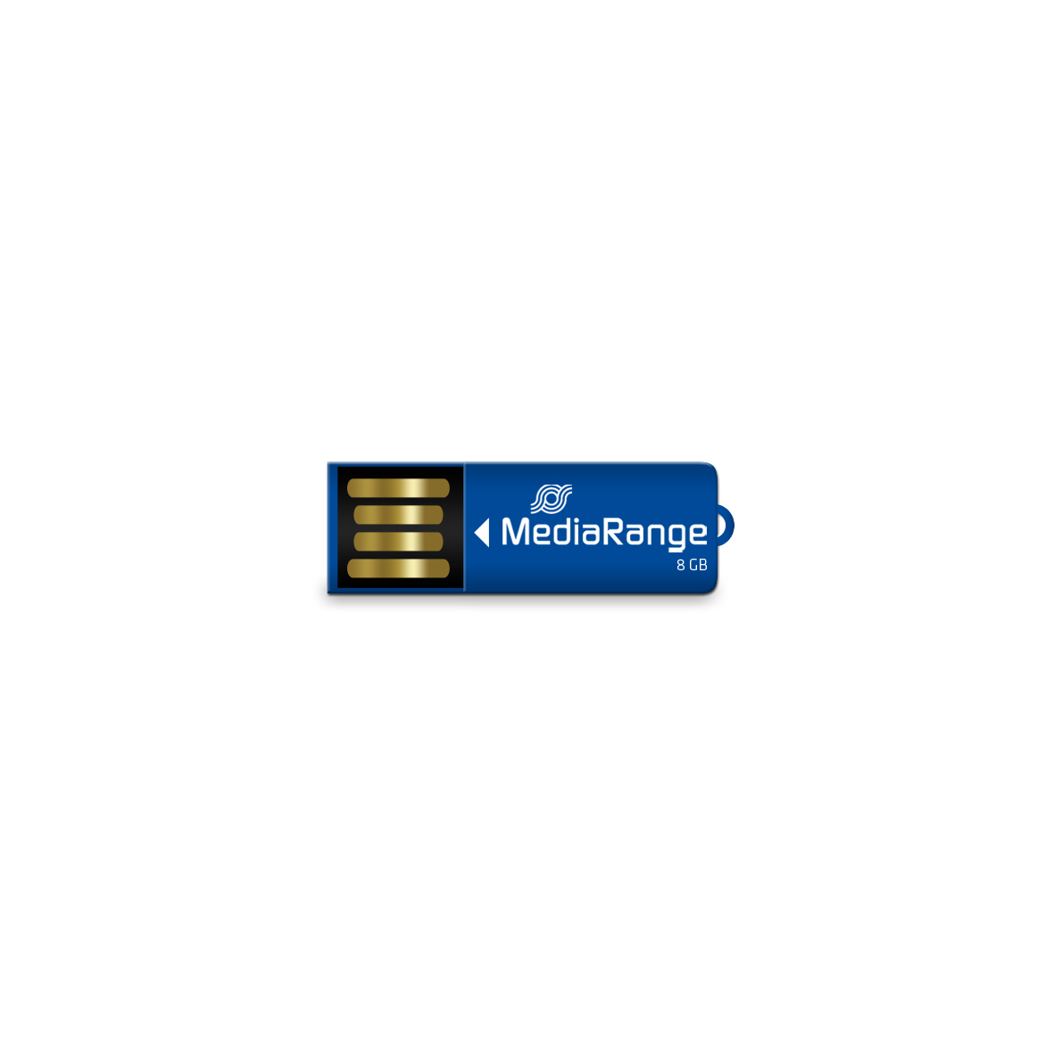 EU Product - USB Nanostick 8 GB m. Klammerfunktion blau thumbnail