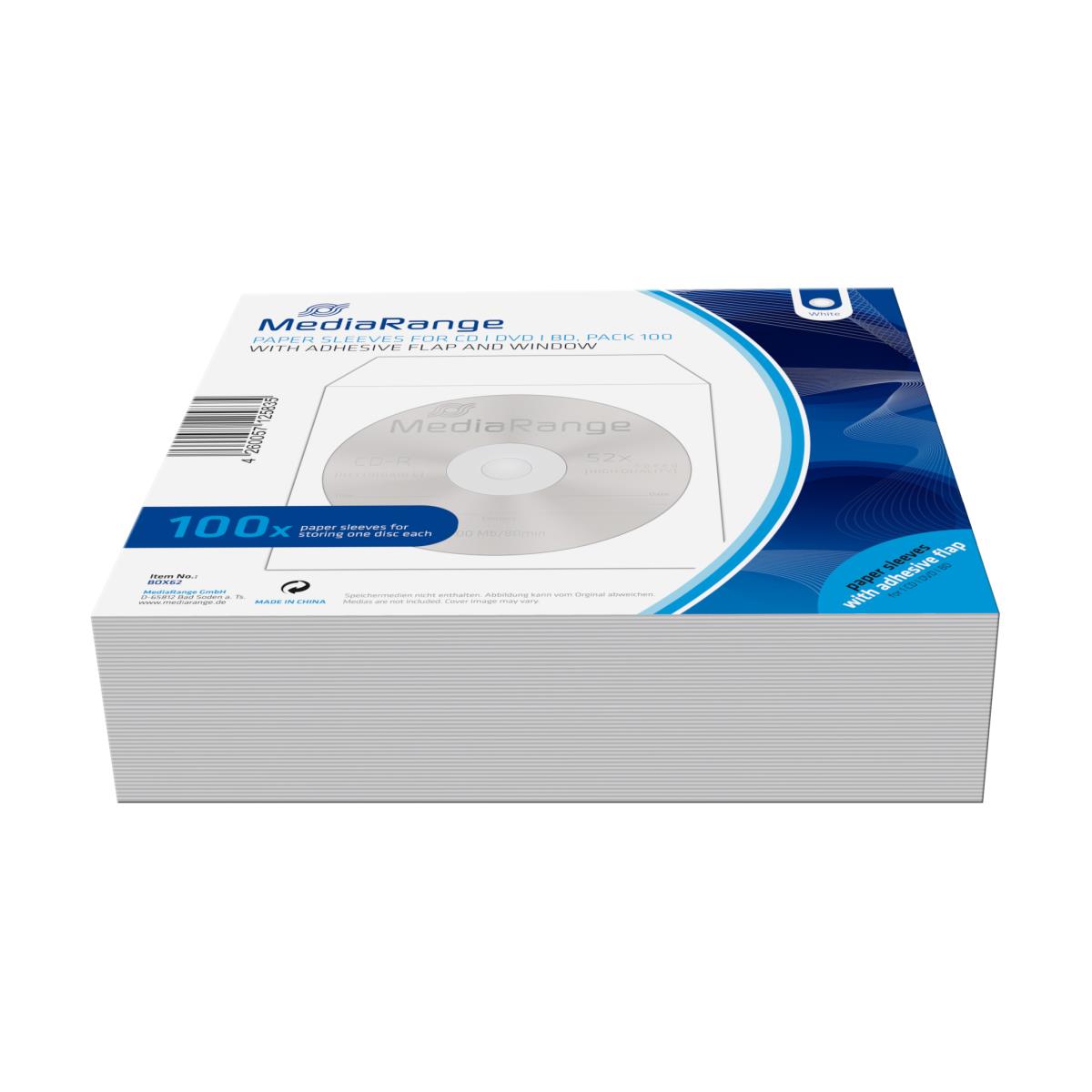 EU Product - CD Papierh�llen 100pcs,selbstklebend mit Fenster thumbnail