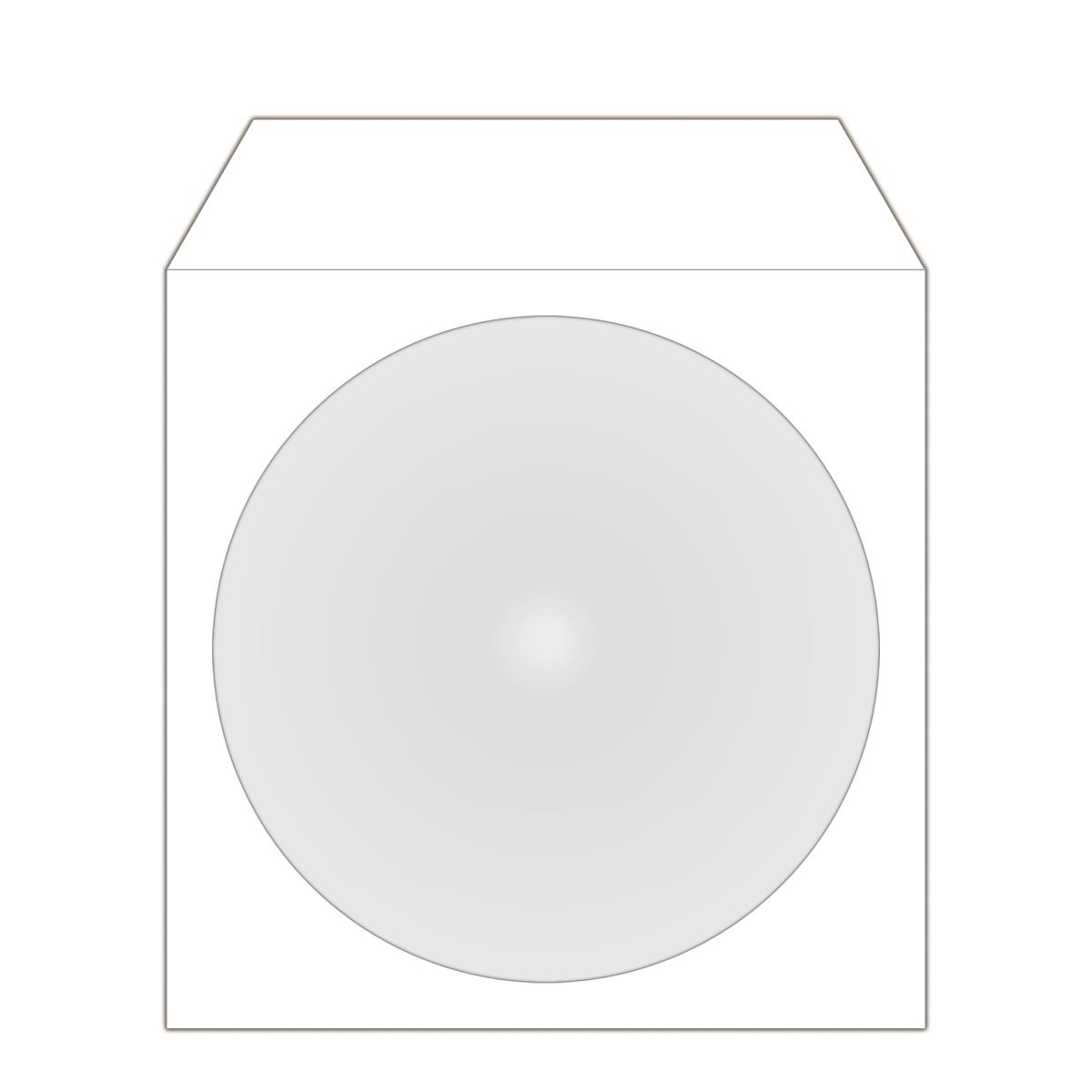 EU Product - CD Papierh�llen 100pcs,selbstklebend mit Fenster thumbnail