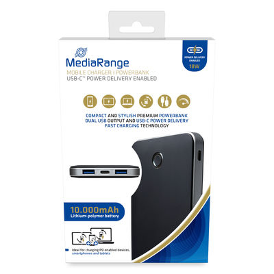 EU Product - Powerbank 10000 mAh 3,7V USB-C mit Quickcharge thumbnail