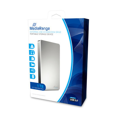 EU Product - ext. Festplattenlaufwerk USB 3.0 HDD 1TB silber thumbnail