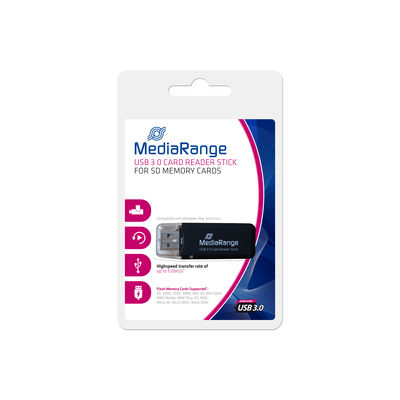 EU Product - USB 3.0 Speicherkartenleser-Stick, schwarz thumbnail