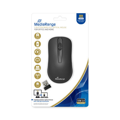 EU Product - Maus Wireless 3 Tasten schwarz thumbnail