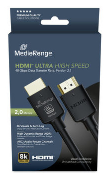 EU Product - HDMI Ultra High Speed Ethernet Kabel 48Gibt/s 2m thumbnail