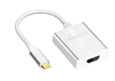 EU Product - USB Type-C 3.1 auf HDMI converter, silver thumbnail