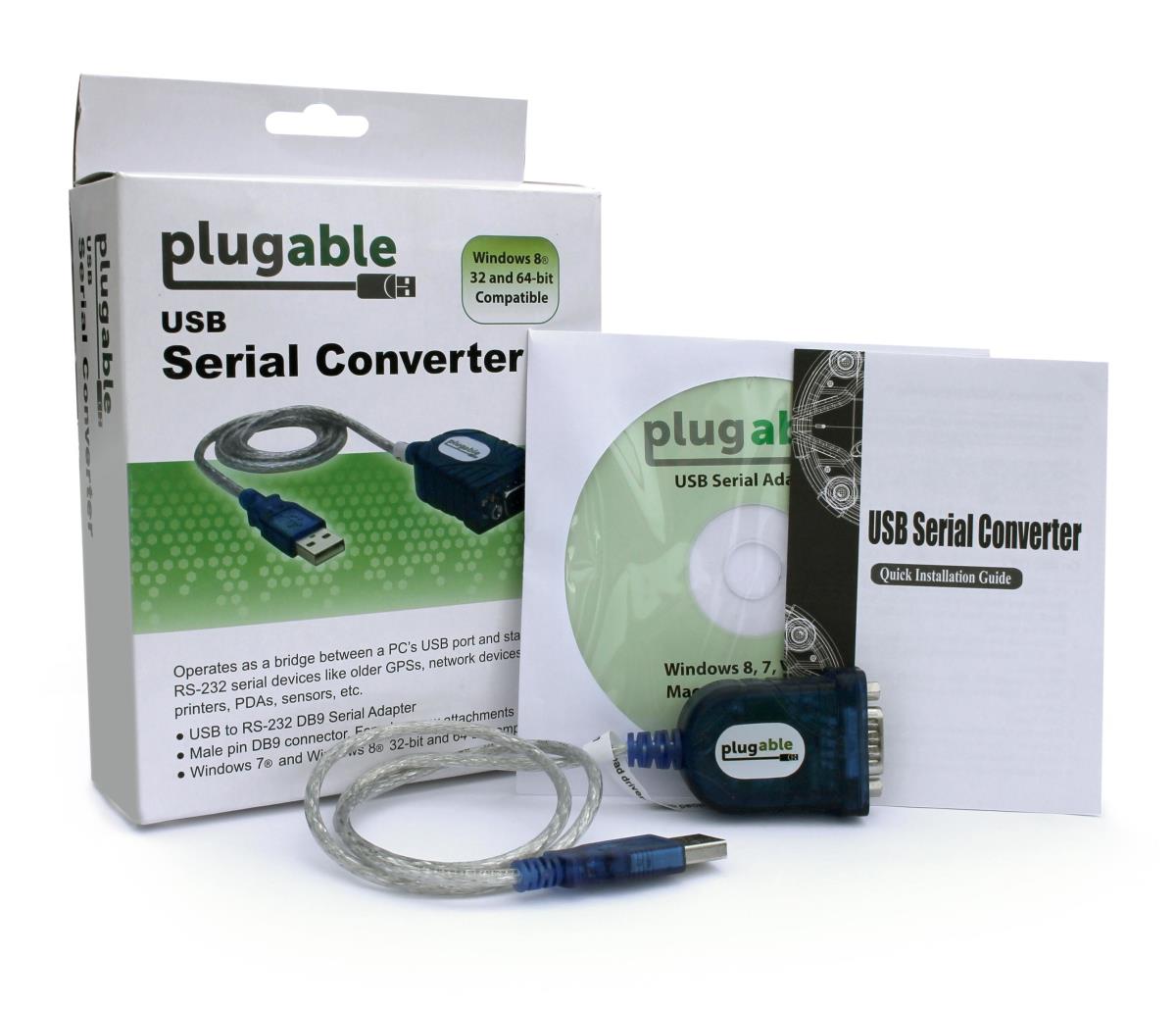 Plugable Technologies USB to Serial Adapter Compatible with Windows, Mac, Linux (RS-232/DB9 DTE Male thumbnail